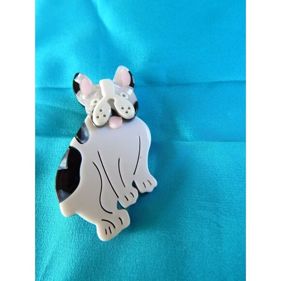 Vintage Handmade Frenchie French Bulldog Acrylic. 2.5ins Tall. - Picture 1 of 6